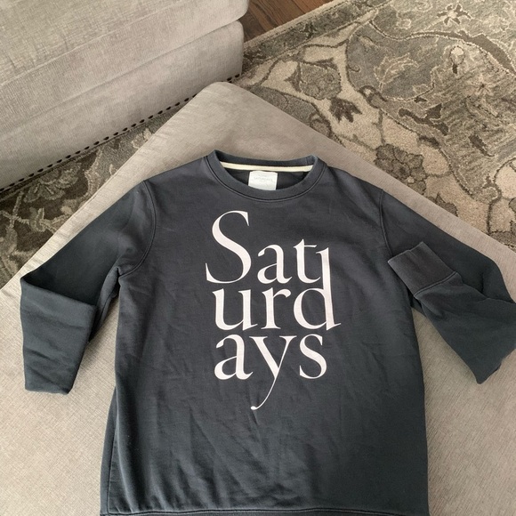 Saturdays Surf New York City Black Sweatshirt with Crew Neck woman’s size M - Picture 1 of 4